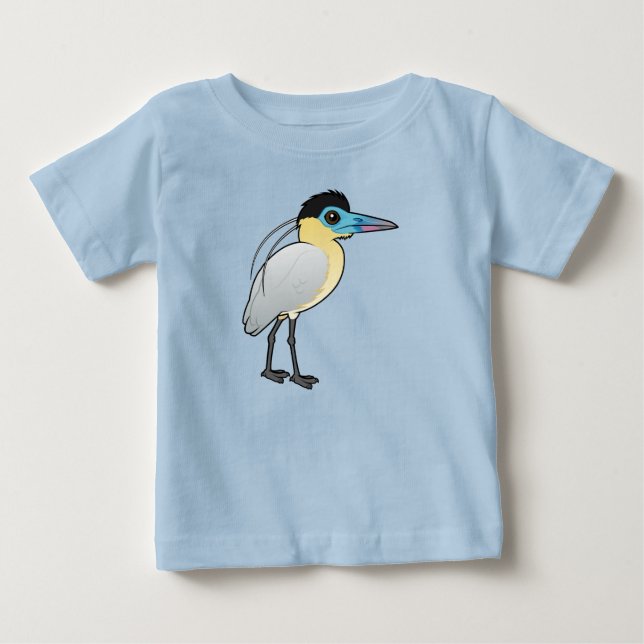 Camiseta Garça de Capacete Birdorable (Frente)