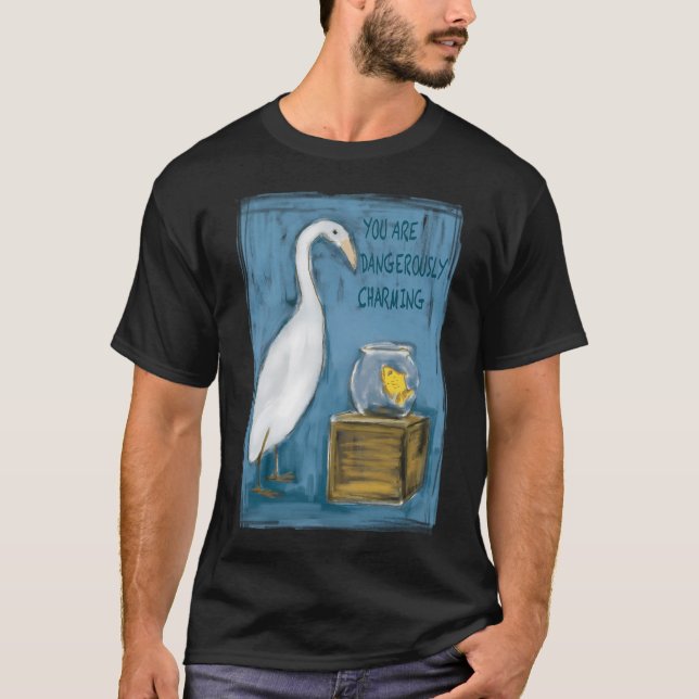 Camiseta Garça Encantadora e Peixe (Frente)