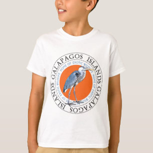 Camiseta Garça-real de grande azul
