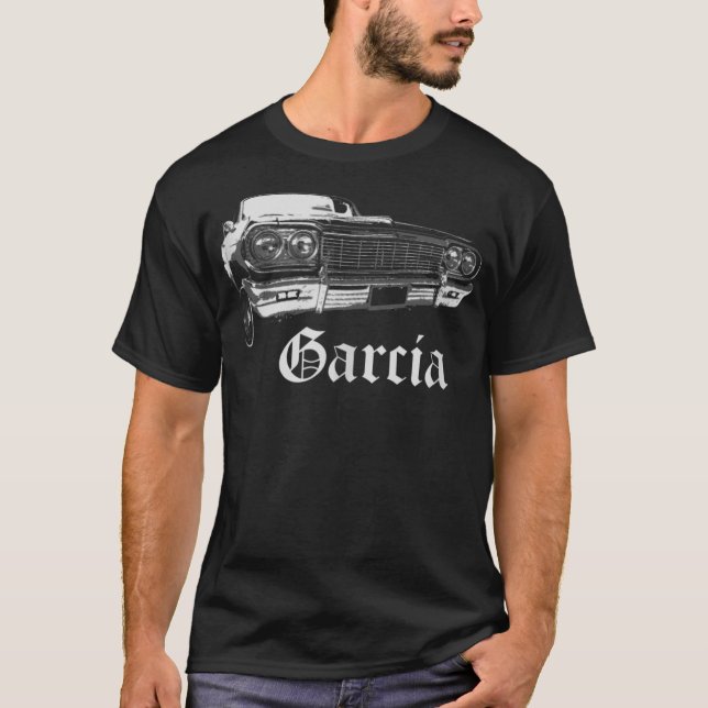 Camiseta Garcia Shirt Lowrider Cholo Chola Leste (Frente)
