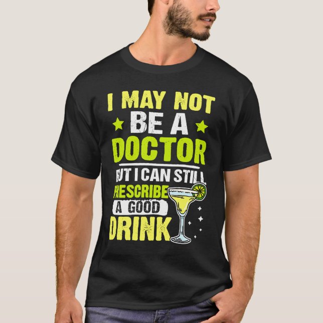 Camiseta Garçom Ainda Posso Prescrever Uma Boa Bebida (Frente)