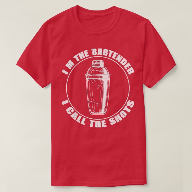 Camiseta Garçom, Chamo Os Presentes Do Barman. (Frente do Design)