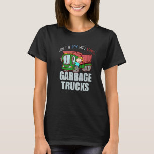 Camiseta Garçom do Caminhão Sorrindo do Lixo Dustc do Dia d