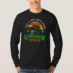 Camiseta Garçom do Caminhão Sorrindo do Lixo Dustc do Dia d