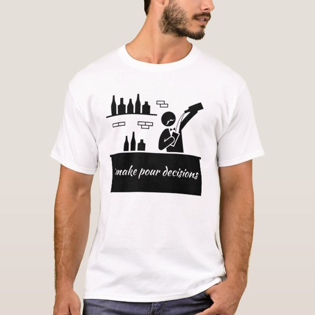 Camiseta Garçom, tomo decisões (Frente)