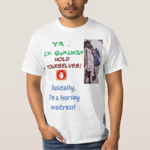 Camiseta garçonete de cavalo