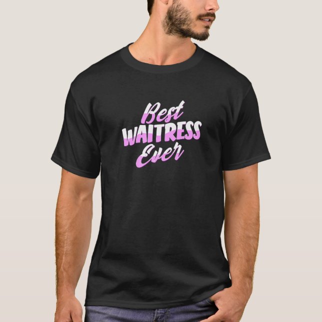 Camiseta Garçonete Servidora de Restaurante Melhor Garçonet (Frente)