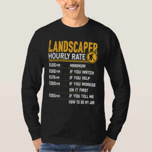 Camiseta Garde de jardinagem Paisagista com Taxa Horária