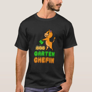 Camiseta Garden Chef Cat Kitten Meow Hobby Gardener Gardeni