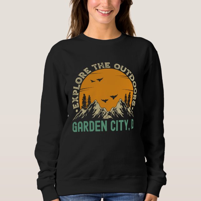 Camiseta Garden City Idaho  Explore The Outdoors (Frente)