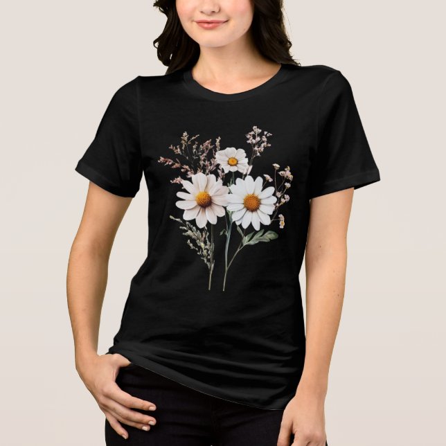 Camiseta Garden Delight Bouquet of Daisies Tshirt (Frente)