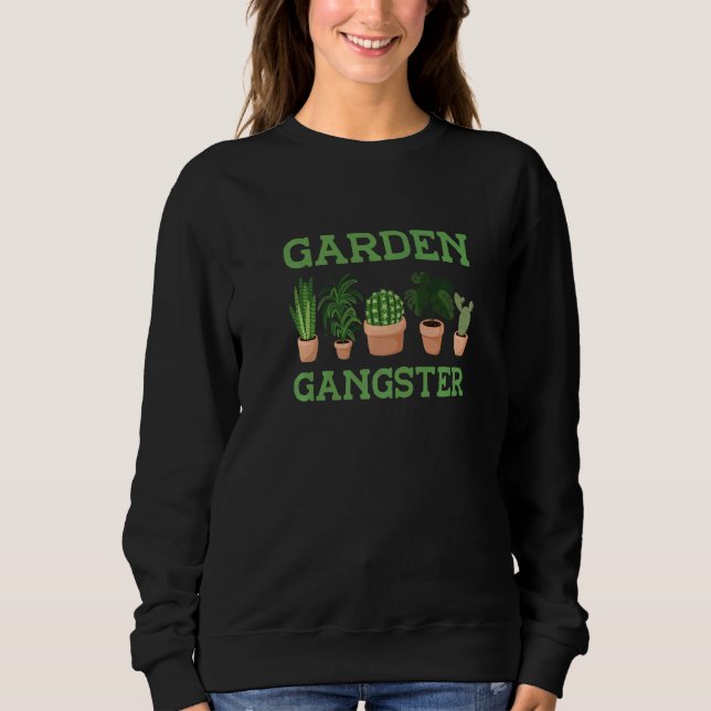 Camiseta Garden Gangster Botanical Flowers Gardening Plant (Frente)