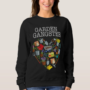 Camiseta Garden Gangster Life Gardening coração mulheres