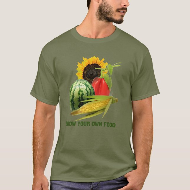 Camiseta Garden Girl Cultivou Comida / Fruta vegetal (Frente)
