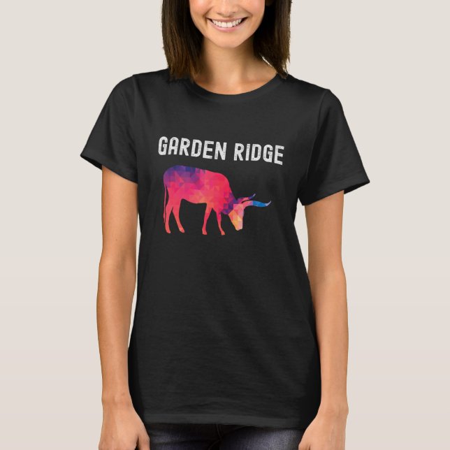 Camiseta GARDEN RIDGE Texas Vivid Geométrico Longhorn Cattl (Frente)