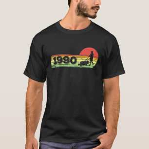 Camiseta Garden Vintage Born 1990 Birthday Lawn-Mower Garde