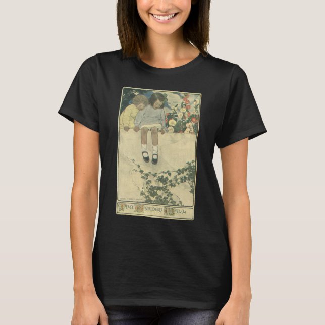 Camiseta Garden Wall Jessie Willcox Smith, Crianças Vintage (Frente)