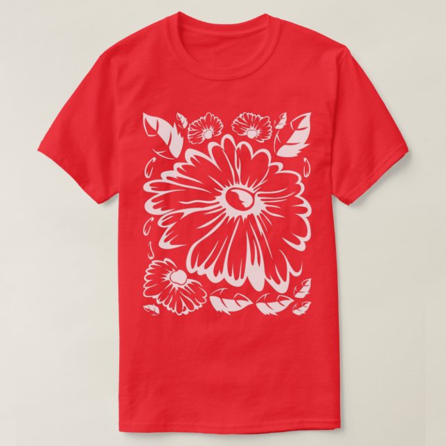 Camiseta Gardener Floral Nature Daisy Flo (Frente do Design)