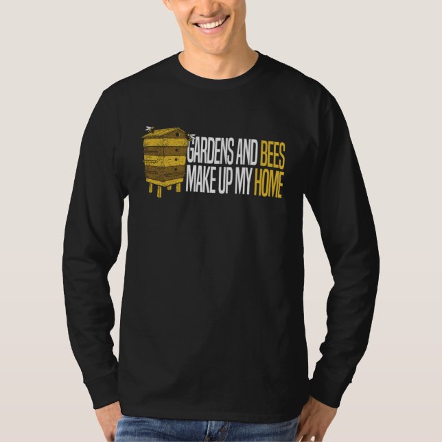 Camiseta Gardener Garden Flowers  Plants Gardening Bees (Frente)