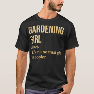 Camiseta Gardenha Engraçado Dizendo em Dourado