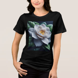 Camiseta Gardenia Branca Floral