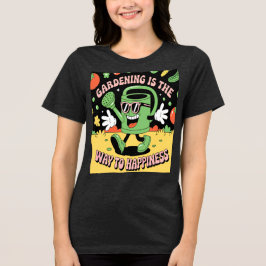 Camiseta Gardening Feliness Watering Pode