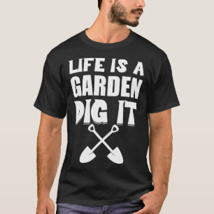 Camiseta Gardening Life É Um Jardim Fazendo Plantas De Jar