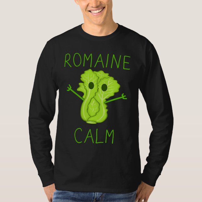 Camiseta Gardening Pun Romaine Calm Gardener (Frente)
