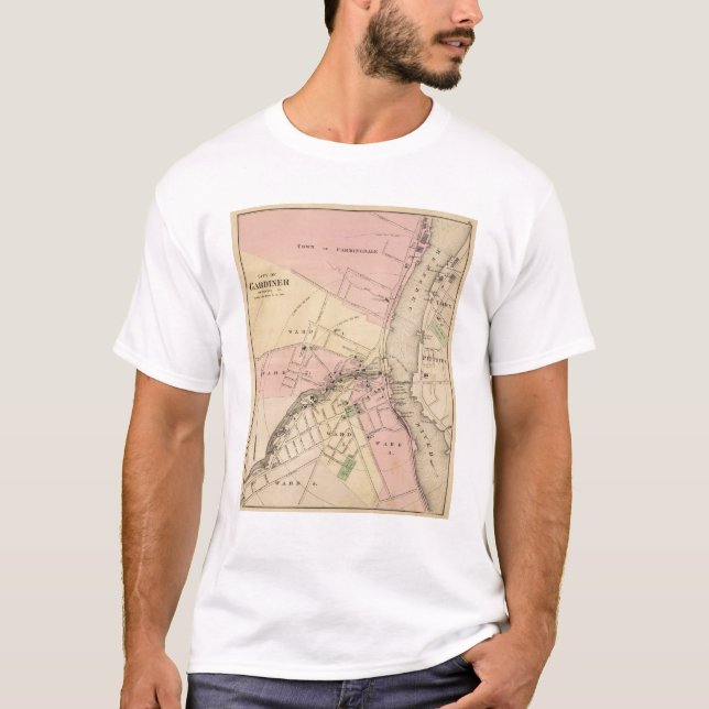 Camiseta Gardiner, Kennebec County (Frente)