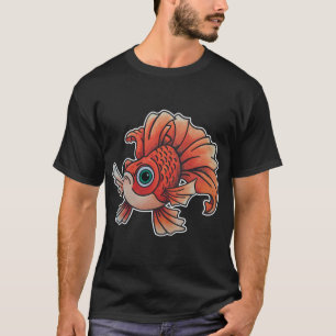 Camiseta Gareth o Peixe Dourado (Crianças e Grandes Príncip