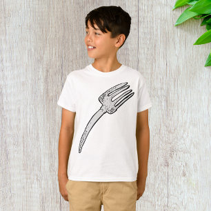 Camiseta Garfo Vintage Rústico Talheres Retro