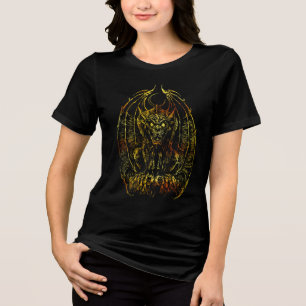 Camiseta Gárgula ao Luar: Arte Gótica
