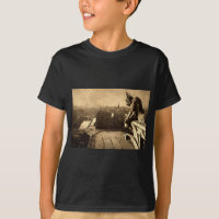Gárgula Notre Dame, vintage 1912 de Paris France
