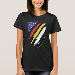 Camiseta Garifuna Americano Patriota Coração Crescido Listr