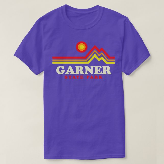 Camiseta Garner State Park Camping Texas Retro (Frente do Design)