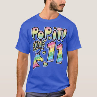 Camiseta Garota 11 de Aniversário de pop