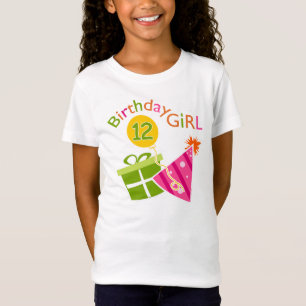 Camiseta Garota 12 de Aniversário