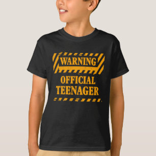 Camiseta Garota 13 Advertência de Aniversário Adolescente O