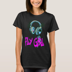 Camiseta Garota 80 anos 90 B Menina Velha Coluna Salto 3