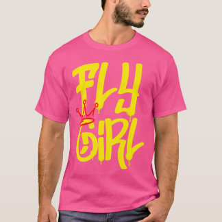 Camiseta Garota 80S 90S Rap B-Rapariga Velho Salto de Salto