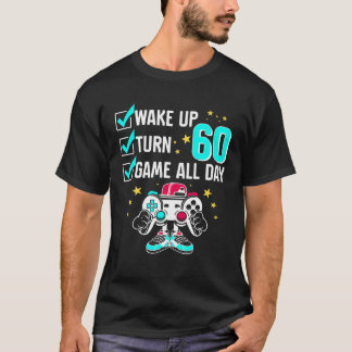 Camiseta Garota Adolescente Jogadora Aniversário De 60 Anos