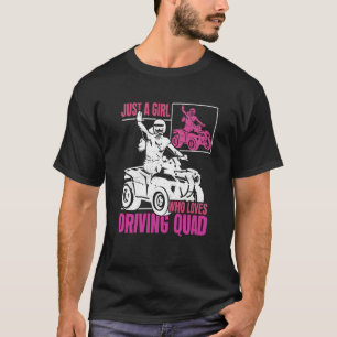 Camiseta Garota Ama Dirigir Quad Motocross Offroad ATV Corr