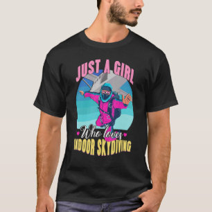 Camiseta Garota Ama Esportes Radicais Em Túnel de Vento Par