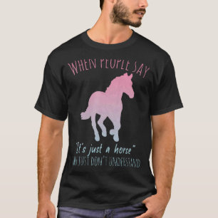 Camiseta Garota Amante de Cavalos Cavalgada Equestre_1