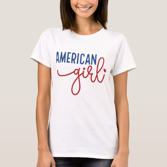Camiseta Garota Americana (Frente)