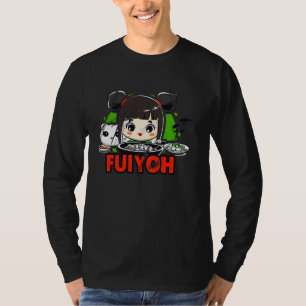 Camiseta Garota Anime Fofa Comendo Arroz Frito - FUIYOH
