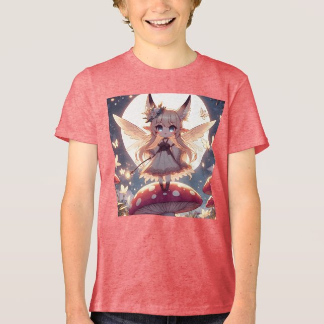 Camiseta Garota Anime Pixie Hippie Lua Fada (Frente)