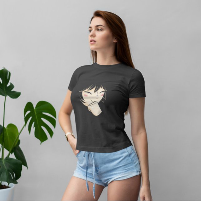 Camiseta Garota Anime Rindo (Criador carregado)