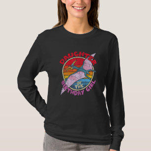 Camiseta Garota Aniversário Eu Filha Eu Pterodactylus I Fam