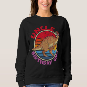 Camiseta Garota Aniversário Tio I Parasaurolophus I Family